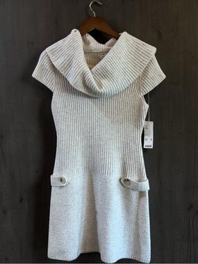 Kimchi Blue Elena Foldover Off-The-Shoulder Sweater Mini Dress